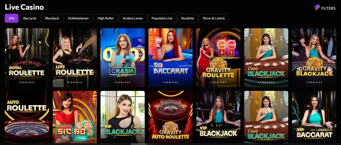 instasino casino live spellen
